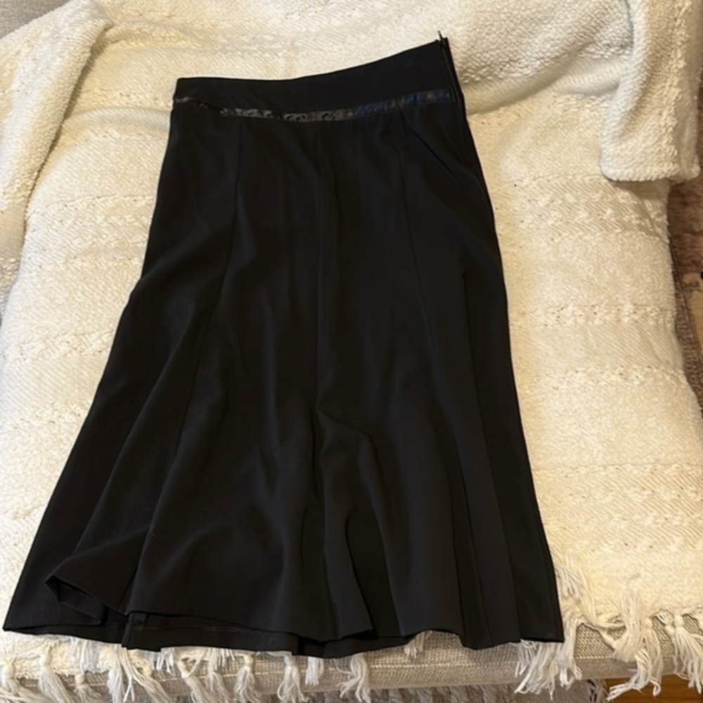 Vintage Black Midi Skirt